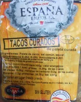 Tacos curado de paleta curada