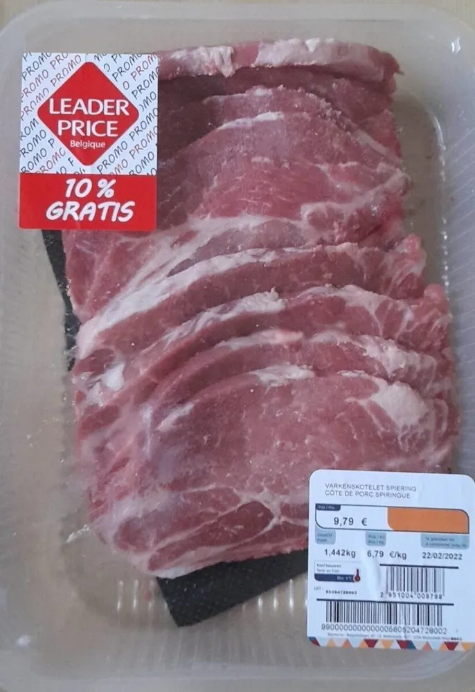 Côté de porc spiringue
