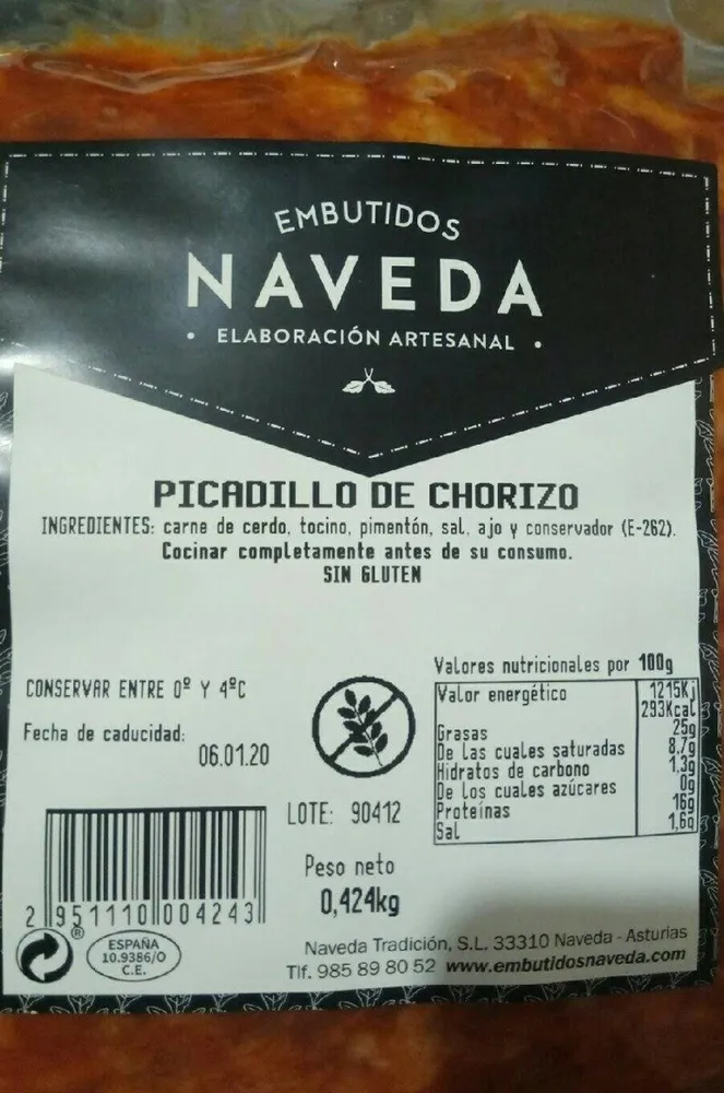 Picadillo de chorizo