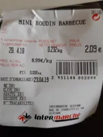Mini boudin barbecue