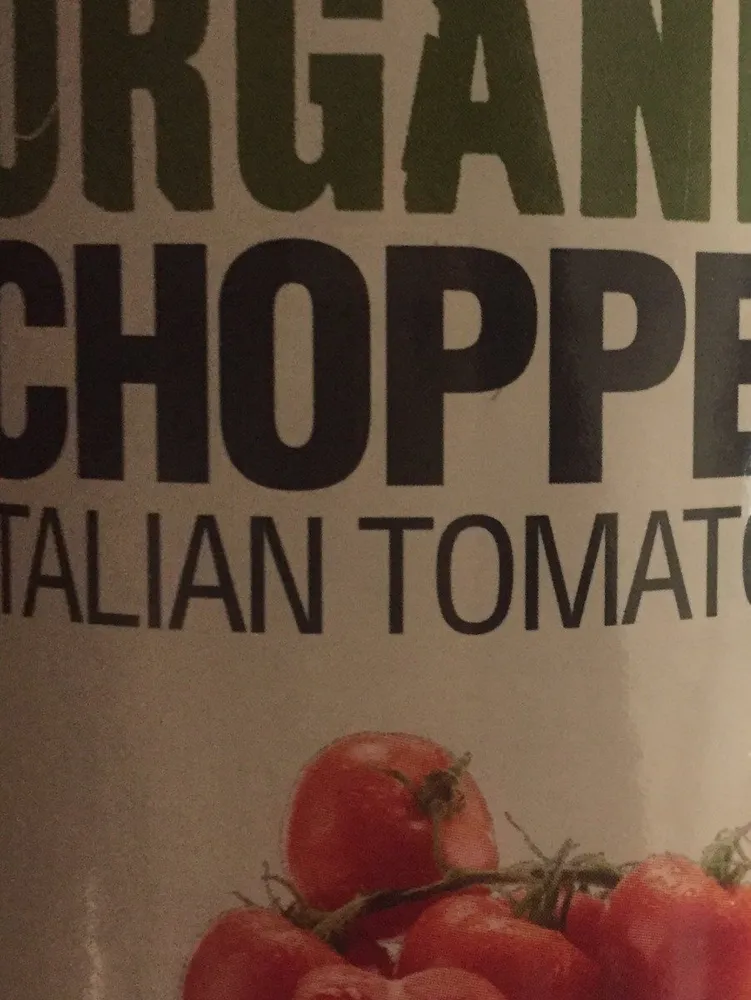 Organic chopped tomatoes