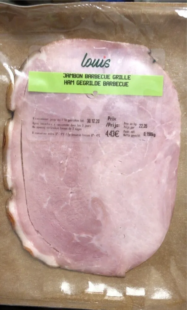 Jambon barbecue grille