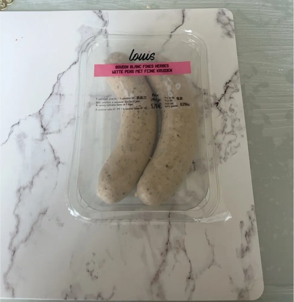 Boudin blanc fines herbes