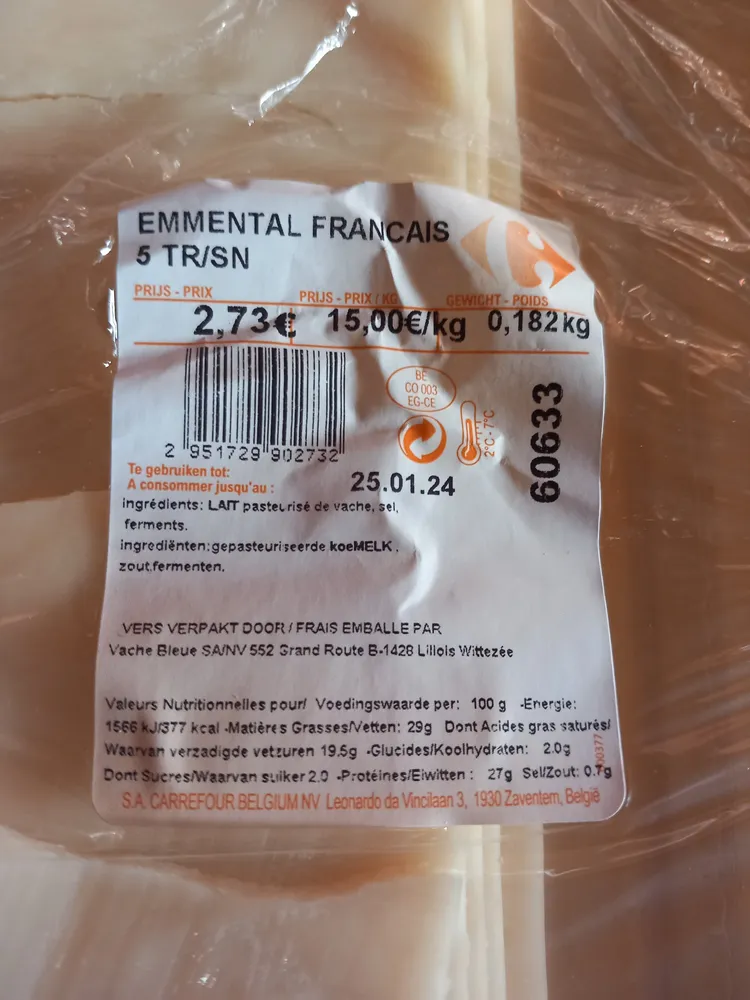 EMMENTAL FRANCAIS 5 TR/SN