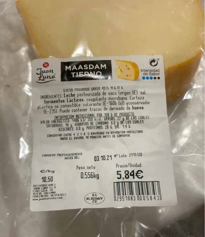 Maasdam tierno