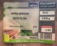 Jambon dégraissé