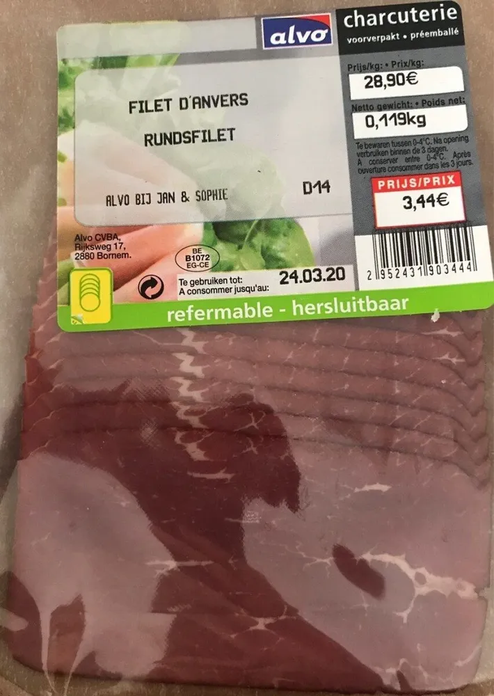 Filet d'anvers