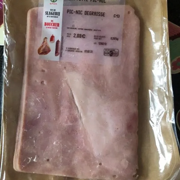 Jambon dégraissé