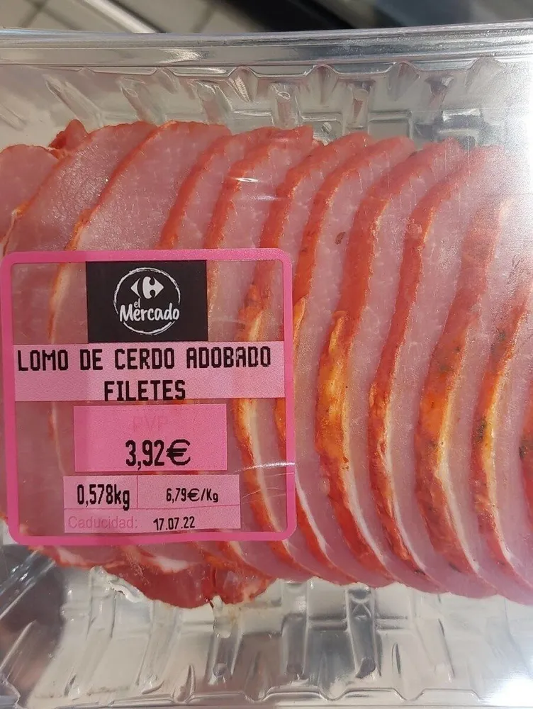 Lomo de cerdo adobado