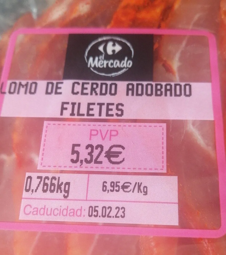 Lomo de cerdo adobado