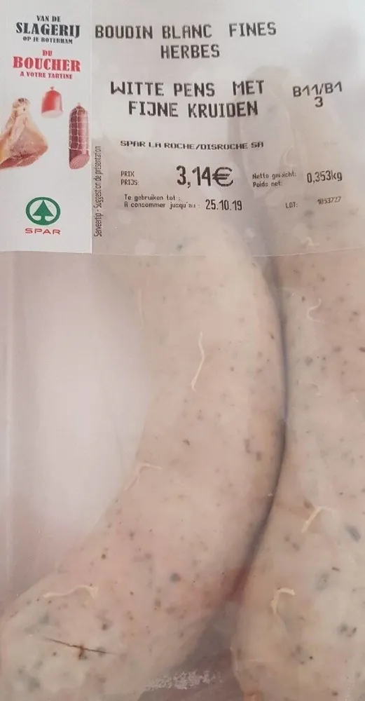 Boudin blanc fines herbes