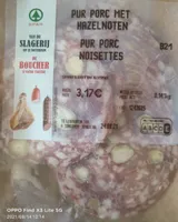 Salami pur porc noisettes