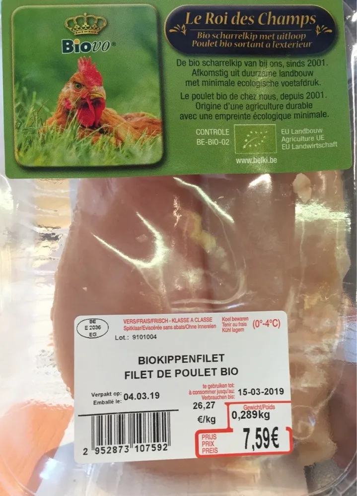 Filet de poulet bio