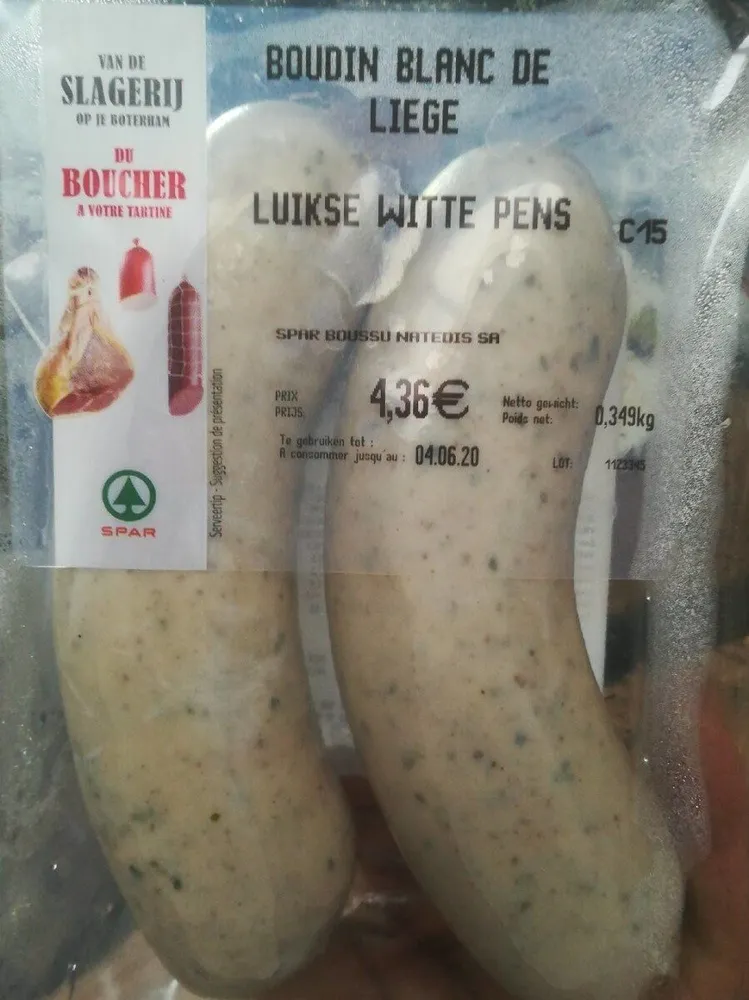 Boudin blanc de Liège