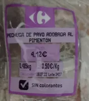 Pechuga de pavo adobada pimentón