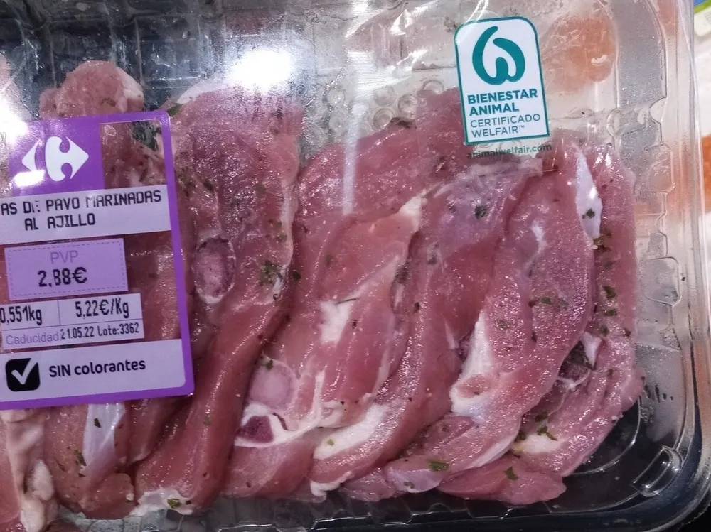 Chuletas de pavo marinadas