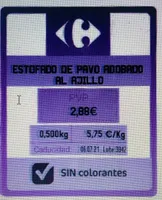 Estofado de pavo adobado al ajillo