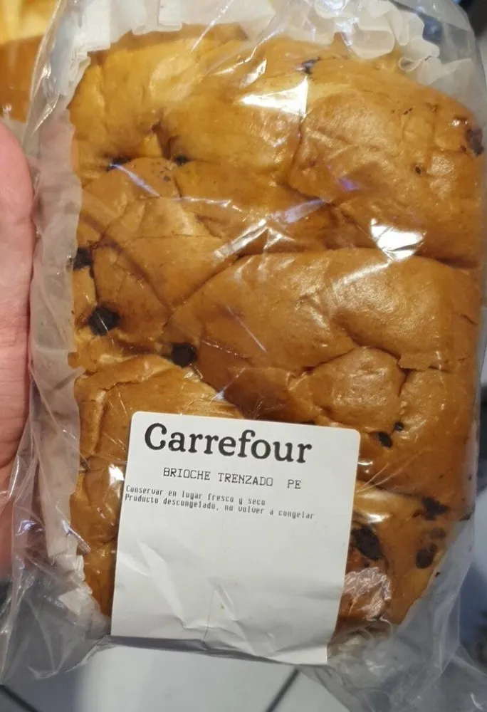 Brioche trenzado con chocolate
