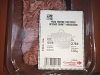 hache prépare porc/boeuf gemengd gehakt varken/rund