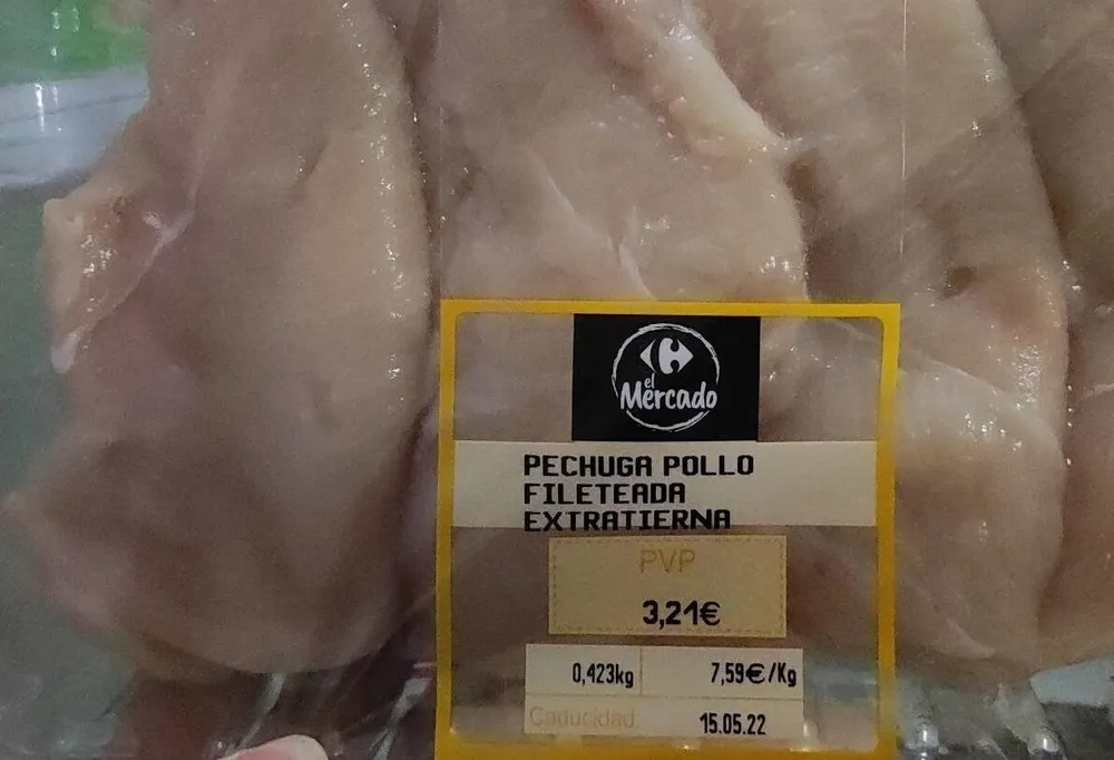 Pechuga pollo fileteada extratierna