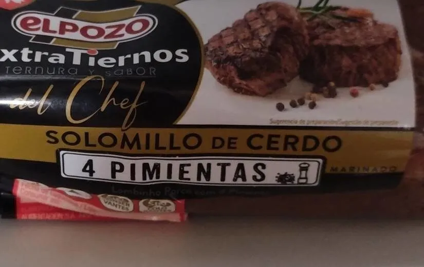 Solomillo de cerdo 4 pimientss