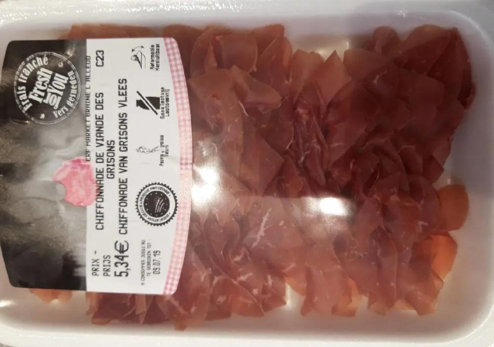 Chiffonade de viande des grisons