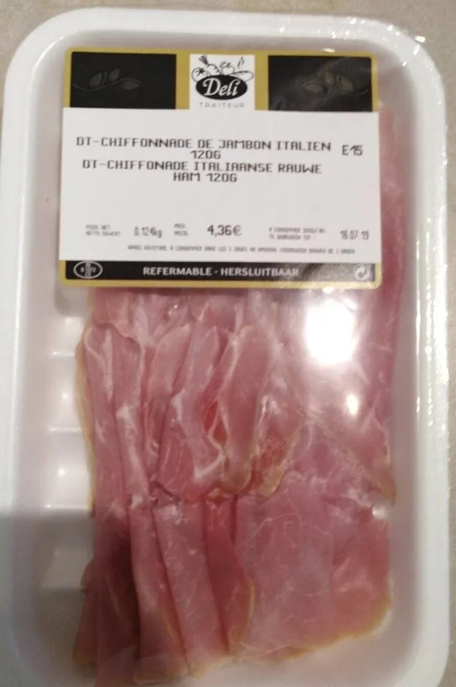 Di-chifonnade de jambon italien