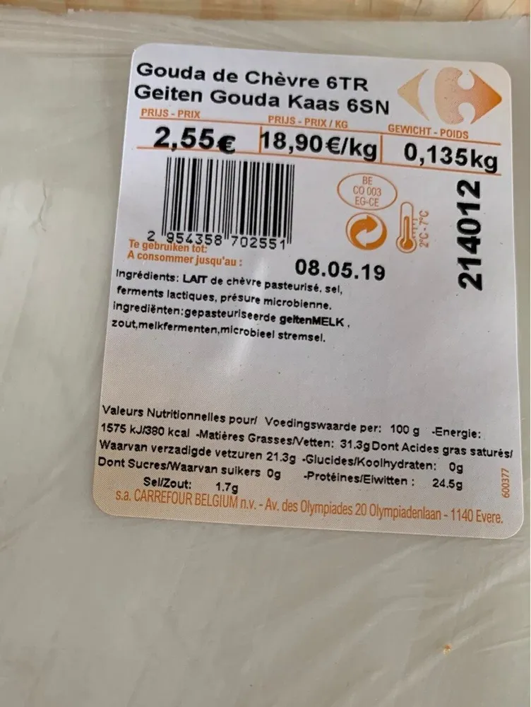 Gouda de chevre 6tr