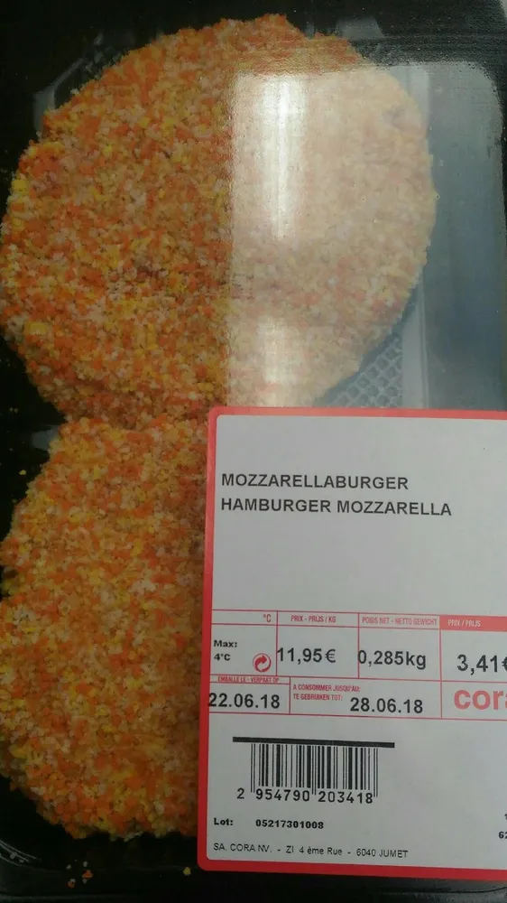 Hamburger mozzarella