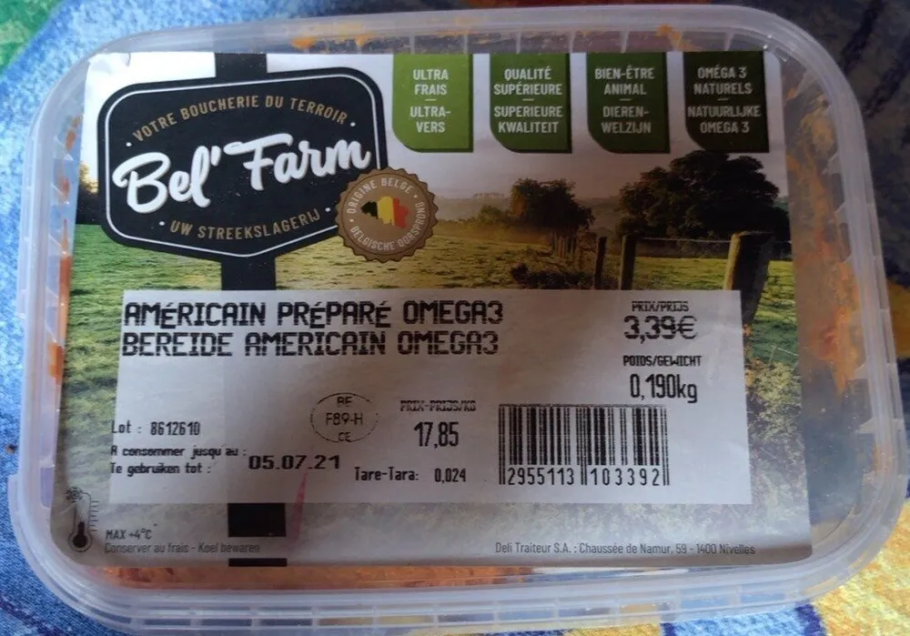 Americain préparé omega 3