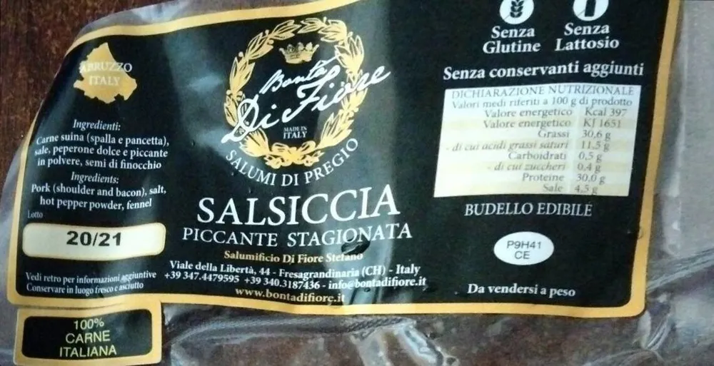 Salsiccia piccante stagionata