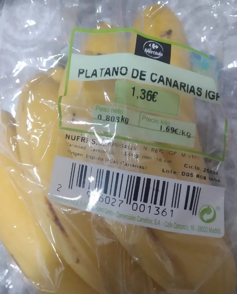Plátano de Canarias