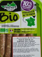 Saucisse de volaille bio crue
