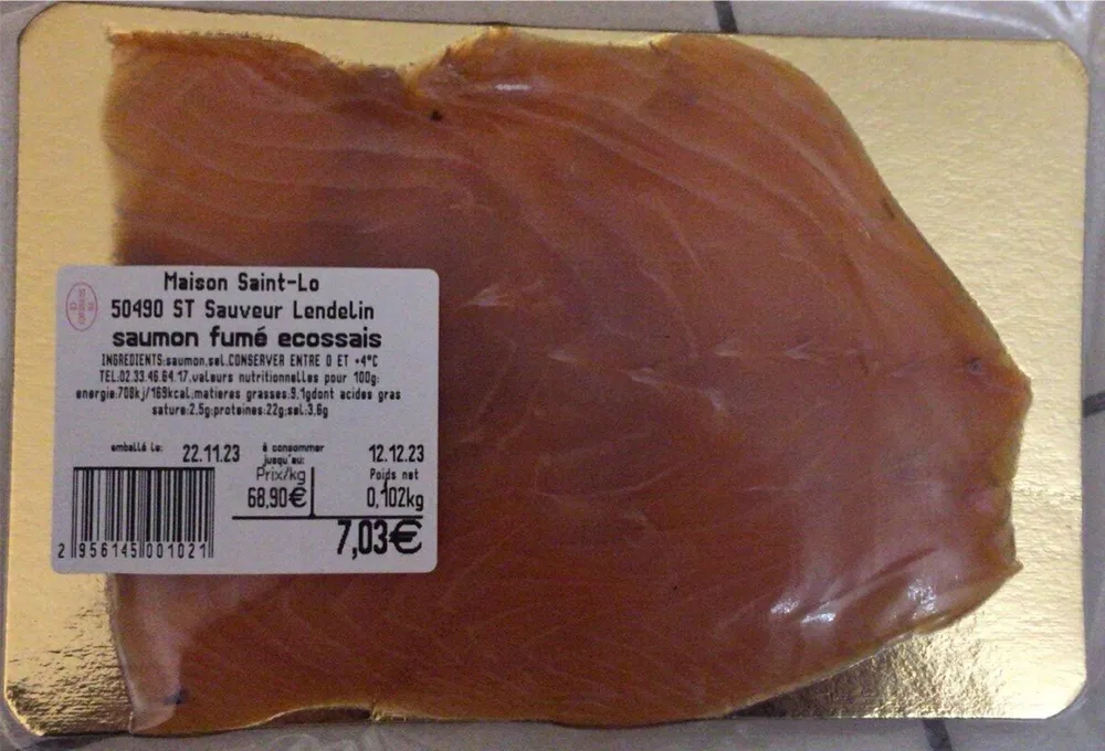 Saumon fumé écossais