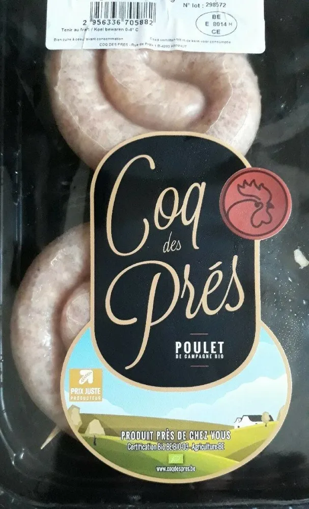 Chipolata de poulet bio COQ DES PRES