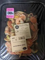 Wokschotel scampi Plat au wok avec scampi