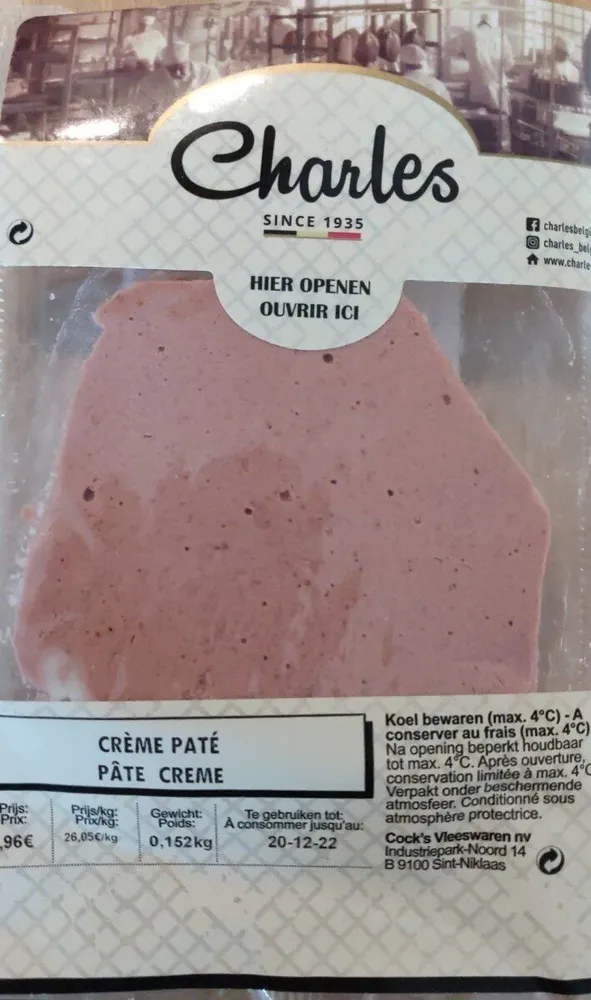 Pâté crème