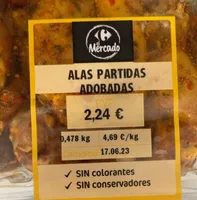 Alitas adobadas carrefour