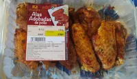 Alitas adobadas de pollo