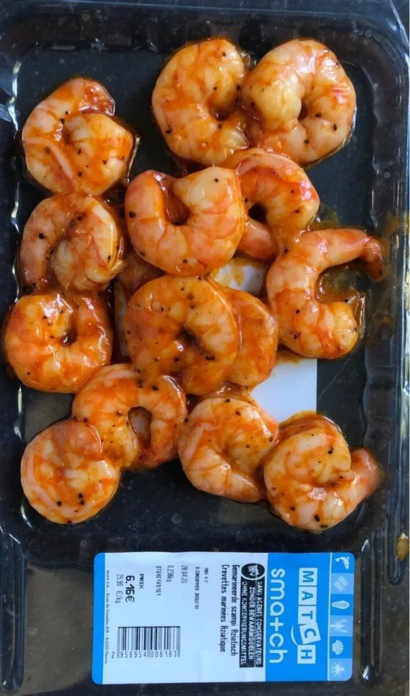 Crevettes marinées aziatique