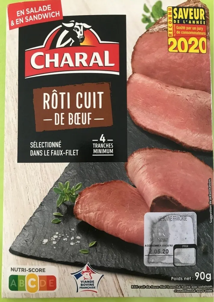 Charal roti cuit - de boeuf -