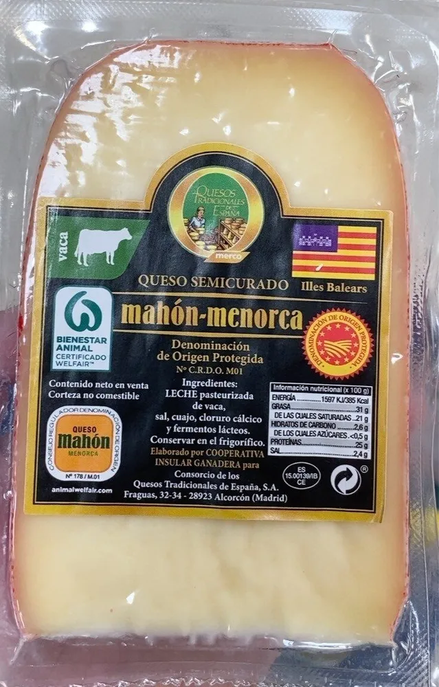 Queso semicurado Mahón - Menorca