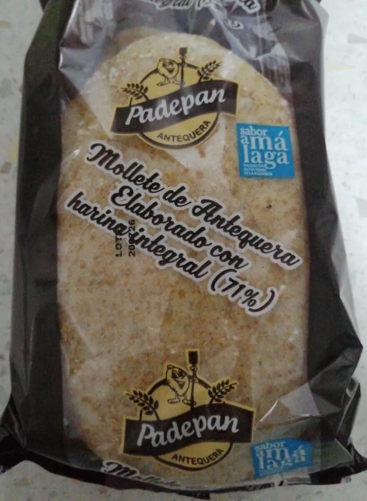 Mollete de Antequera Elaborado con harina integral