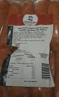Saucisses supérieur cuite fumée au bois de hêtre