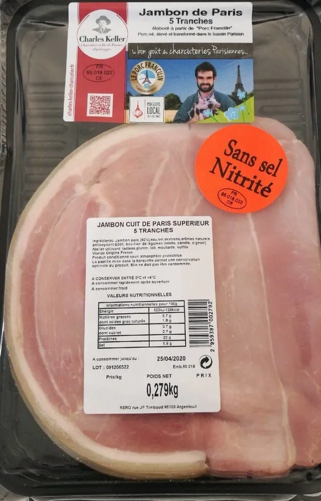 Jambon de Paris 5 Tranches