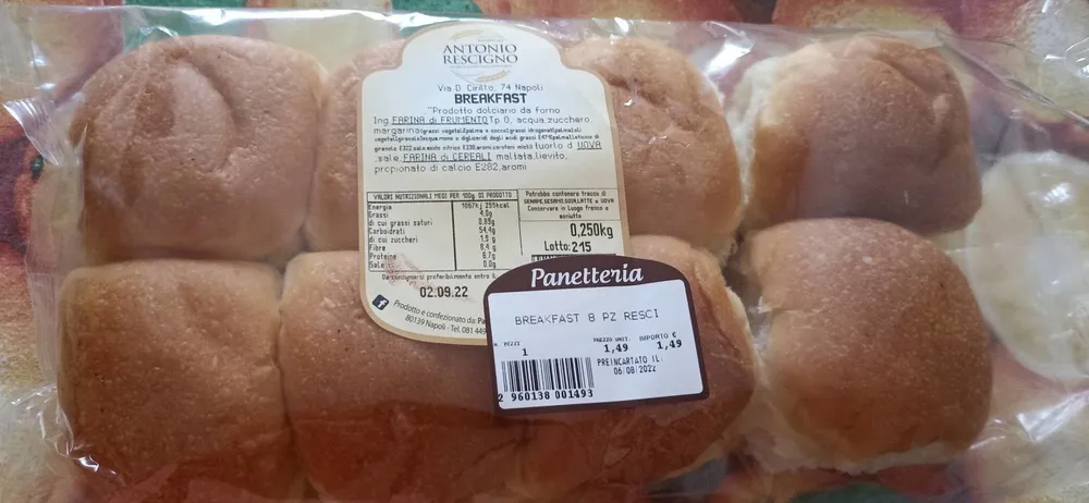 Breakfast 8 pezzi