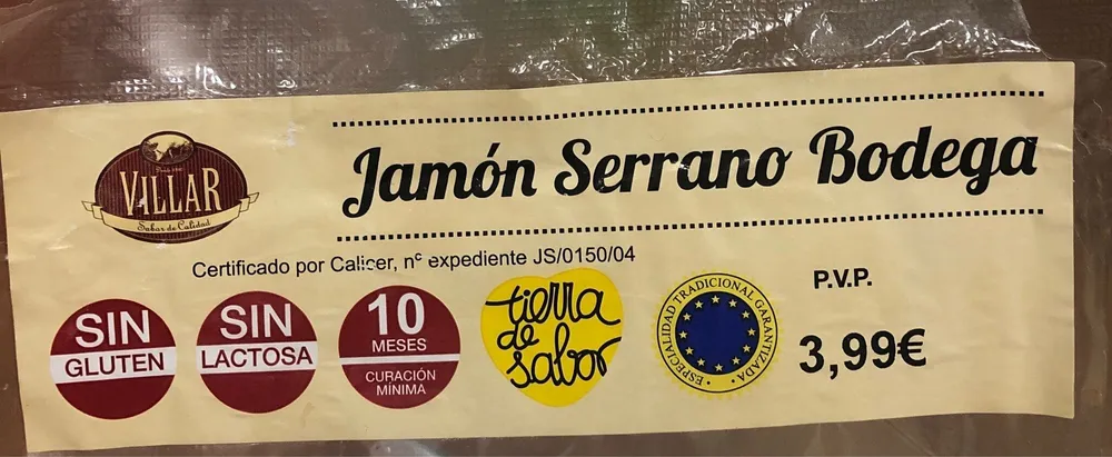 Jamón Serrano Bodega