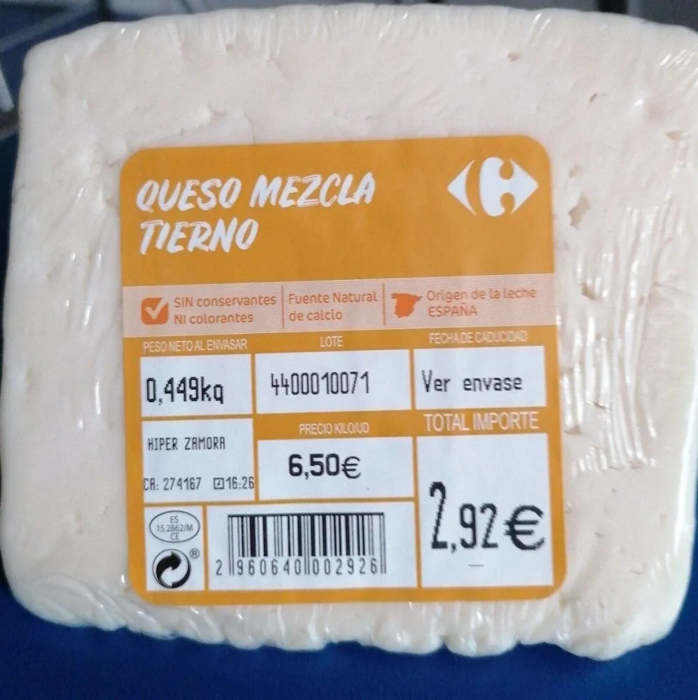 Queso Mezcla Tierno
