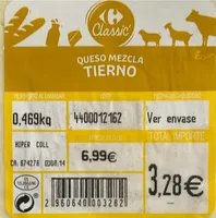 Queso mezcla tierno