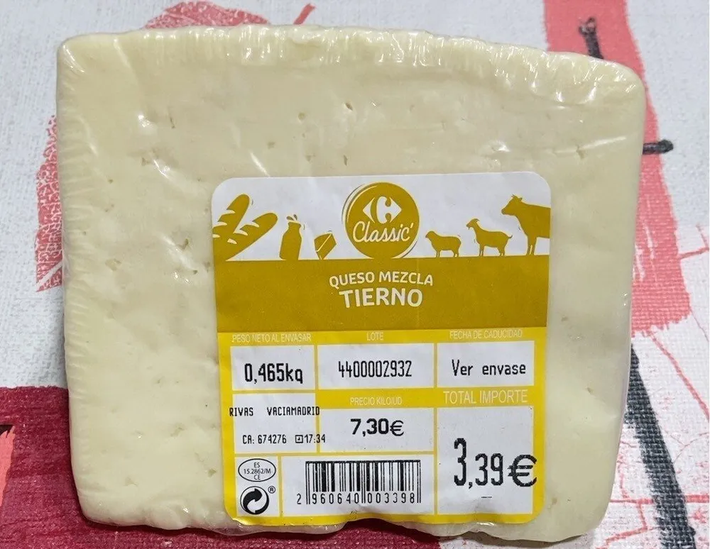 Queso mezcla tierno